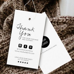 In tag giấy quần áo